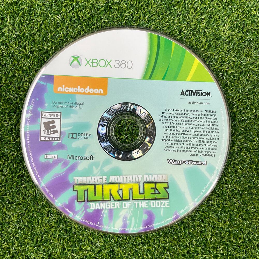 Teenage Mutant Ninja Turtles: Danger of the Ooze (Microsoft Xbox 360) Disc Only